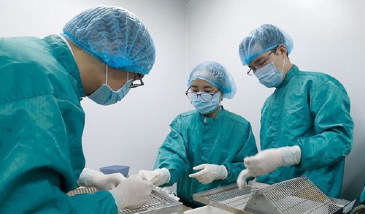 Các nhà nghiên cứu vaccine Việt Nam. Ảnh: VABIOTECH