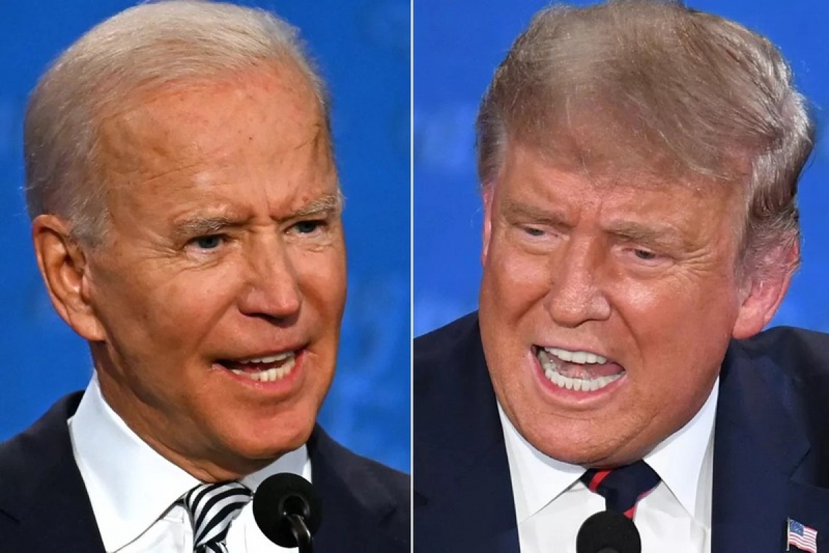 Hai ứng viên Tổng thống Mỹ 2020 Biden và Trump. Ảnh: AFP 
