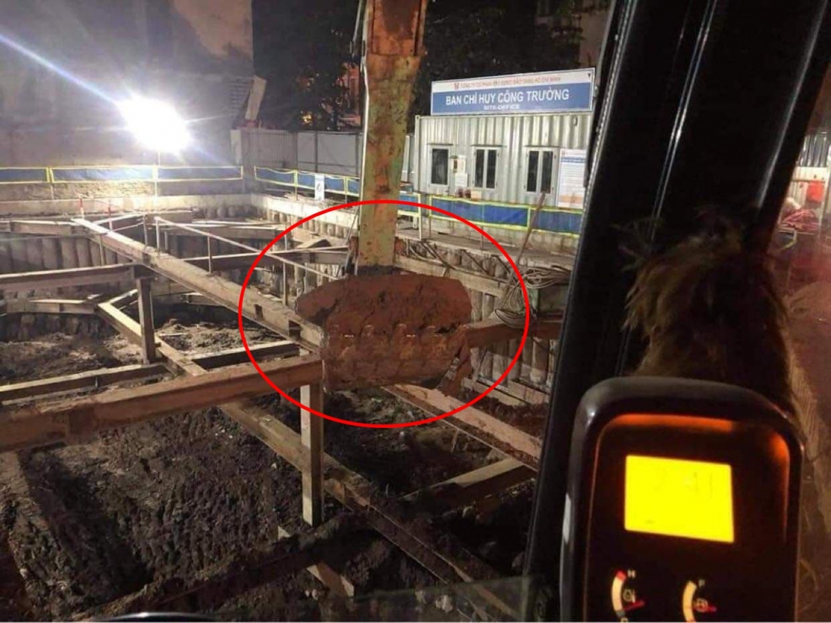 Vật thể nghi là bom chưa phát nổ