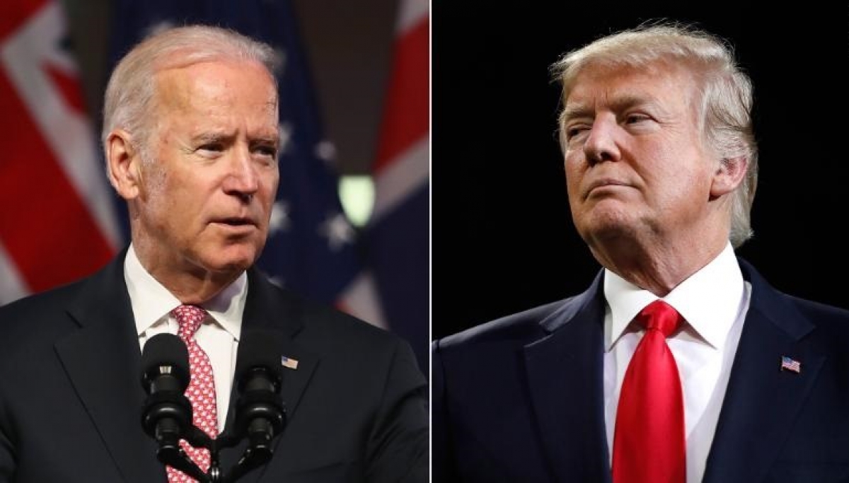 Hai ứng viên Tổng thống Mỹ Biden và Trump. Ảnh: CNN 