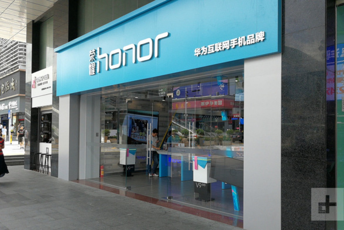 Một cửa hàng của Honor tại Trung Quốc - Ảnh chụp màn hình
