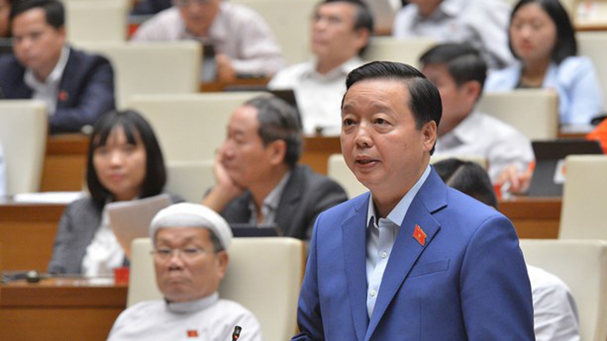 Bộ trưởng Bộ Tài nguyên và Môi trường Trần Hồng Hà.