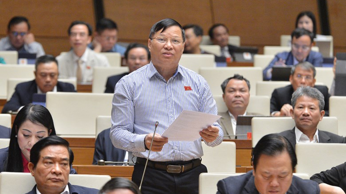 Đại biểu Quốc hội Trần Văn Tiến (đoàn Vĩnh Phúc).