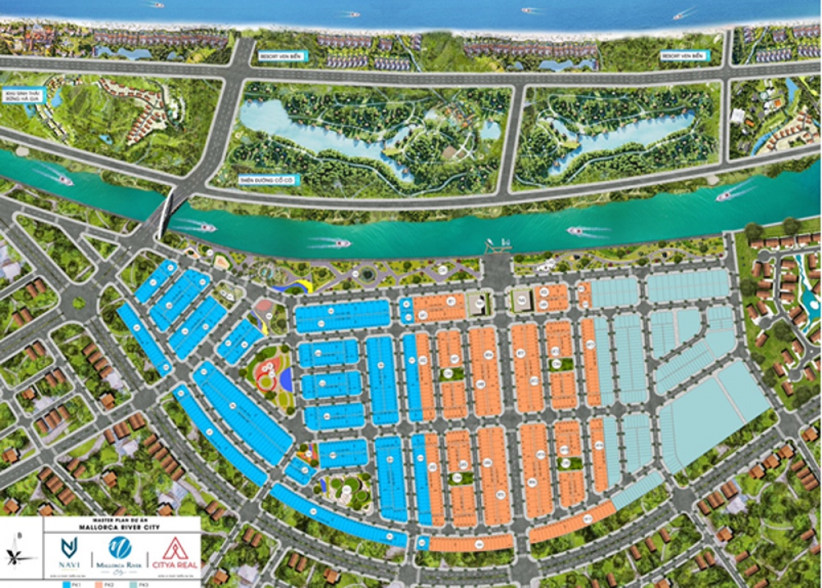 Phối cảnh quy hoạch chung dự án Mallorca River City