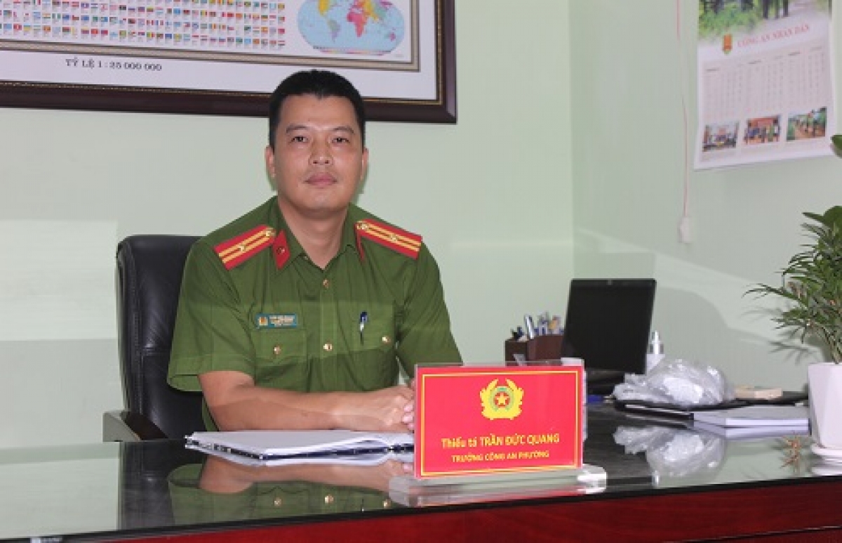 Thiếu tá Trần Đức Quang, Trưởng Công an phường Thanh Xuân Nam