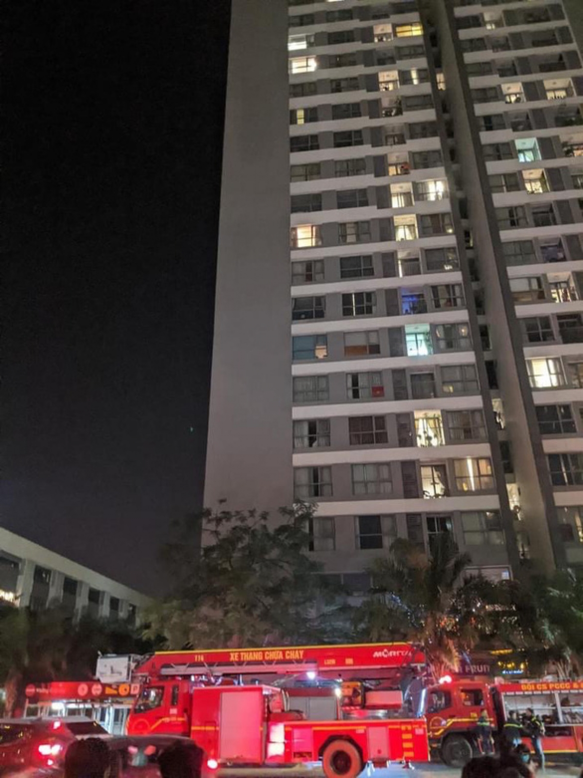 Hiện trường đám cháy