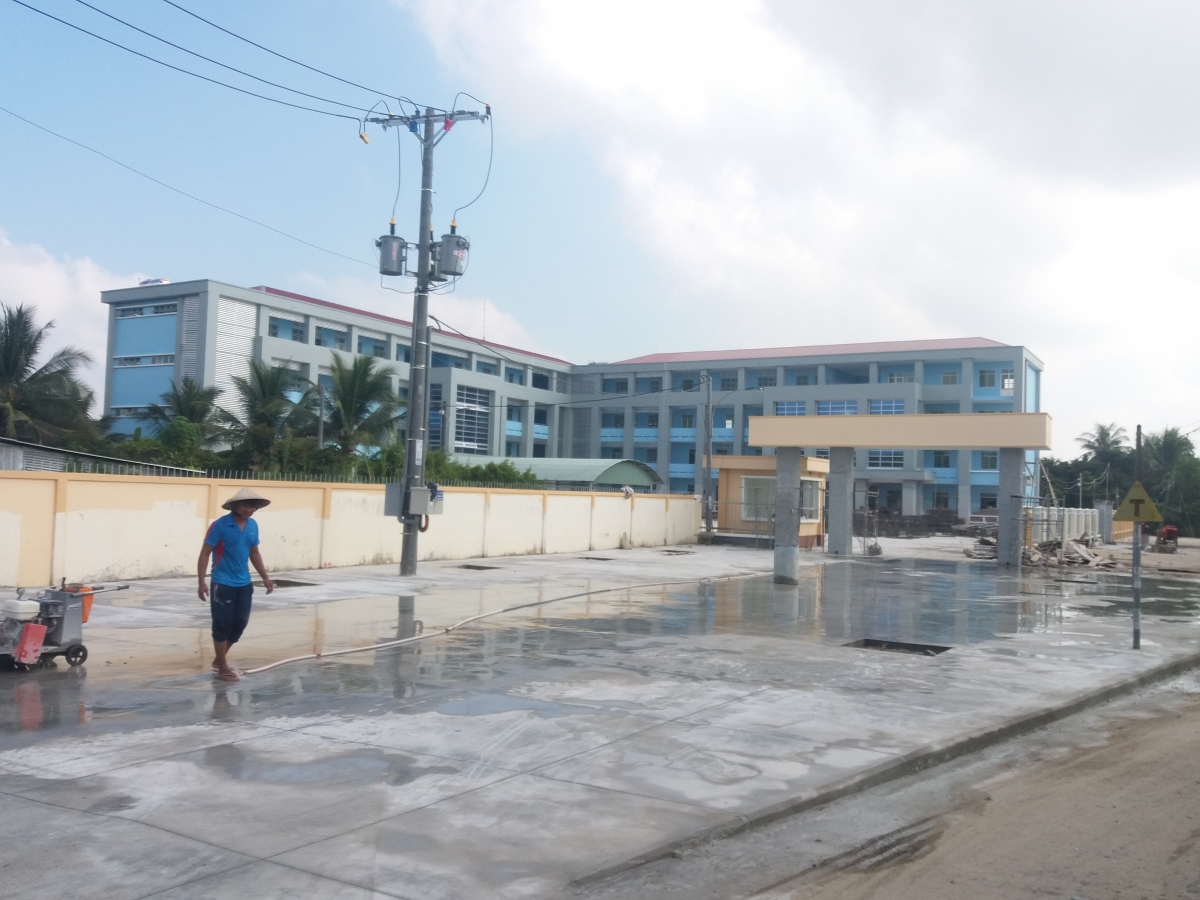 Trường THCS xã Long Hưng đang trong giai đoạn hoàn chỉnh