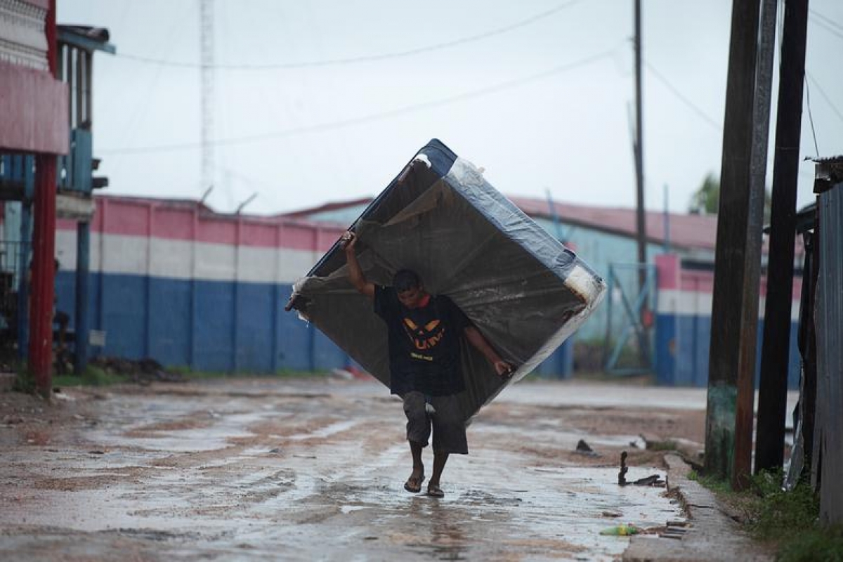 Bão Iota đã khiến 40.000 người tại Nicaragua và 80.000 người ở Honduras phải đi sơ tán. Ảnh: Reuters