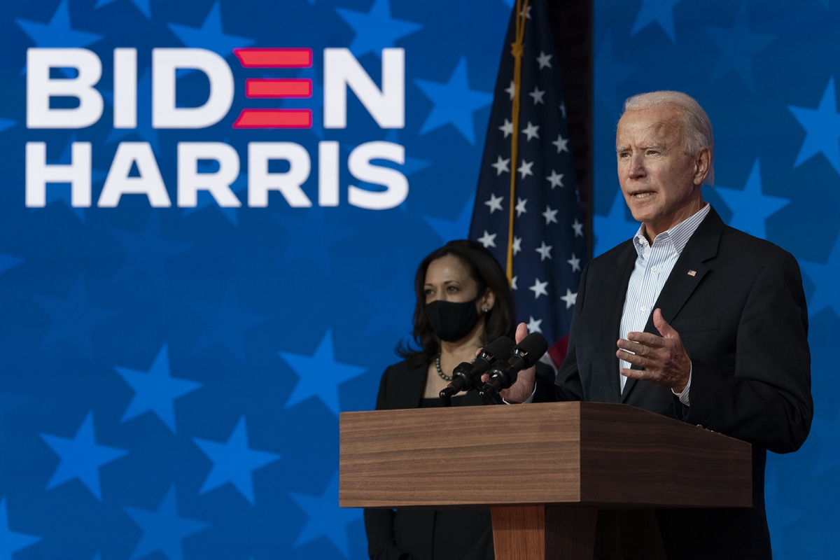 Ông Biden phát biểu tối 7/11 (giờ Mỹ). Ảnh: AFP