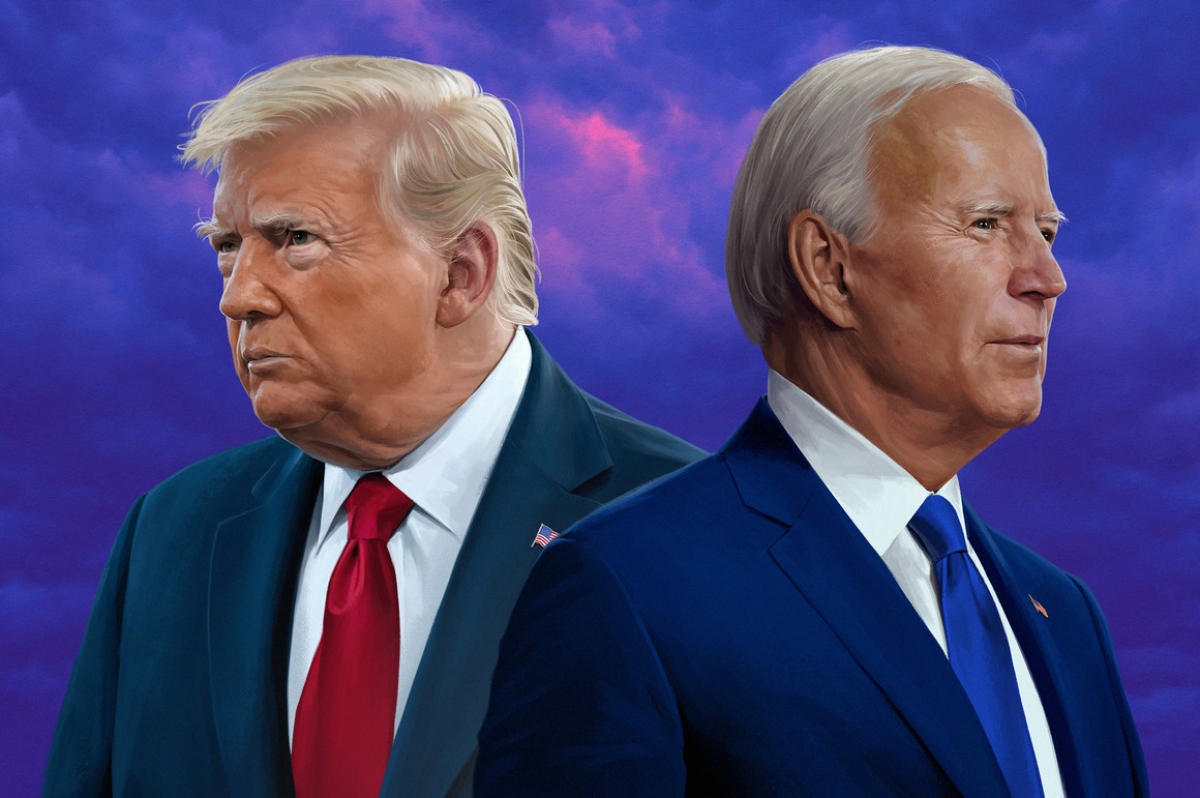Tổng thống Trump và ứng viên đảng Dân chủ Joe Biden. Nguồn: Jeremy Enecio