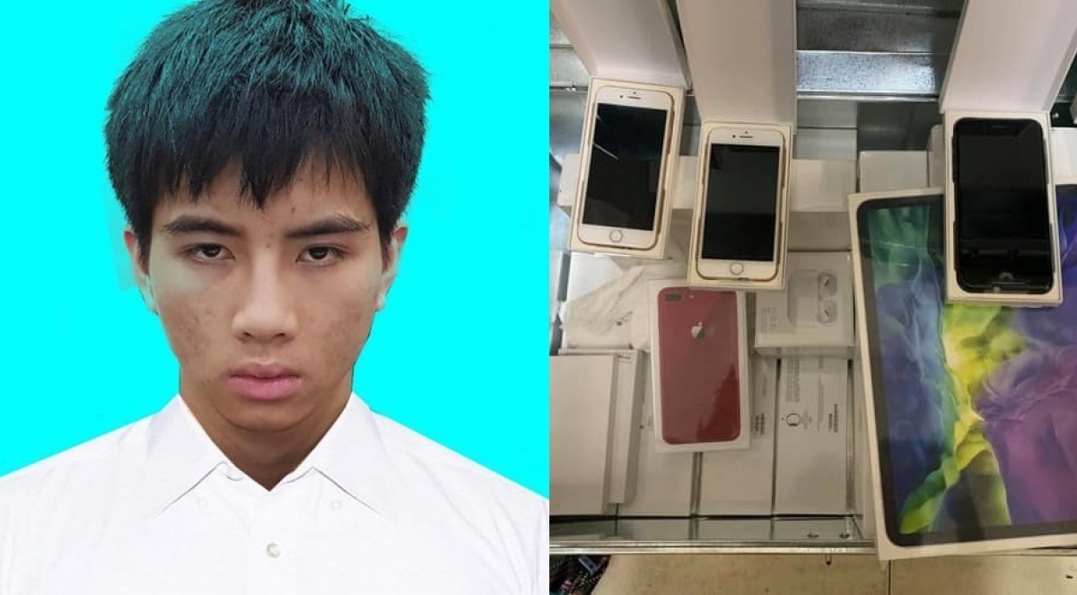 Đối tượng Đinh Xuân Hinh cùng tang vật