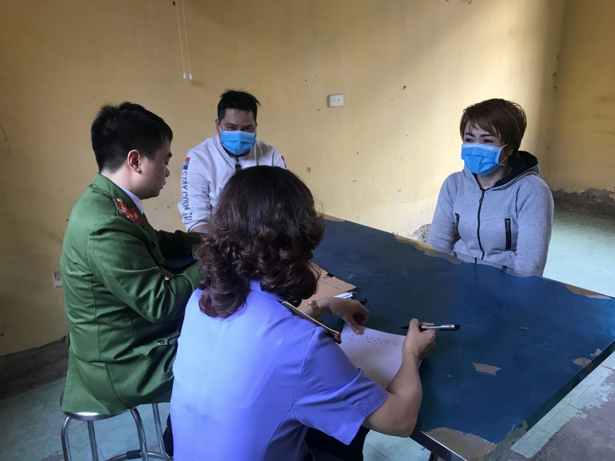 Nguyễn Thị Ánh Tuyết tại cơ quan điều tra.