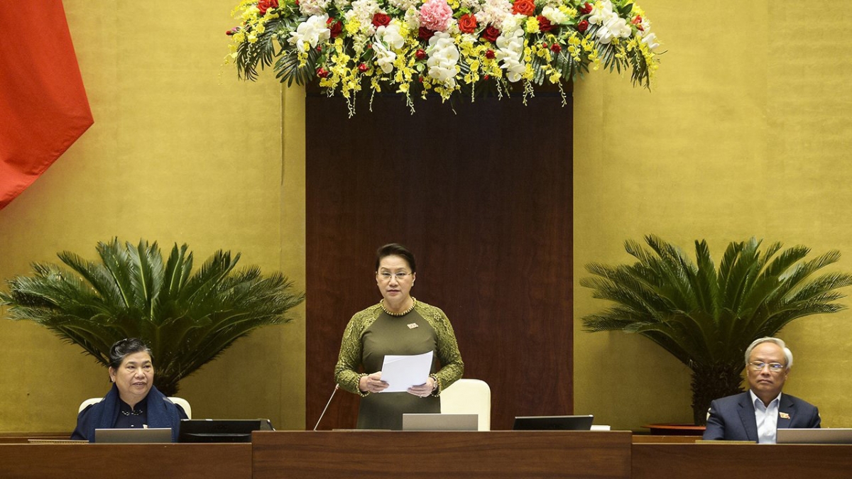 Chủ tịch Quốc hội Nguyễn Thị Kim Ngân phát biểu kết luận Phiên chất vấn và trả lời chất vấn.
