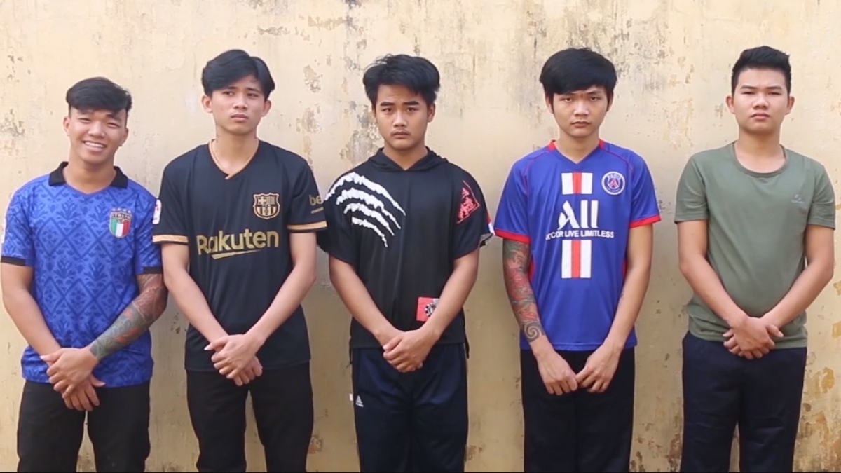 Các đối tượng tại cơ quan công an