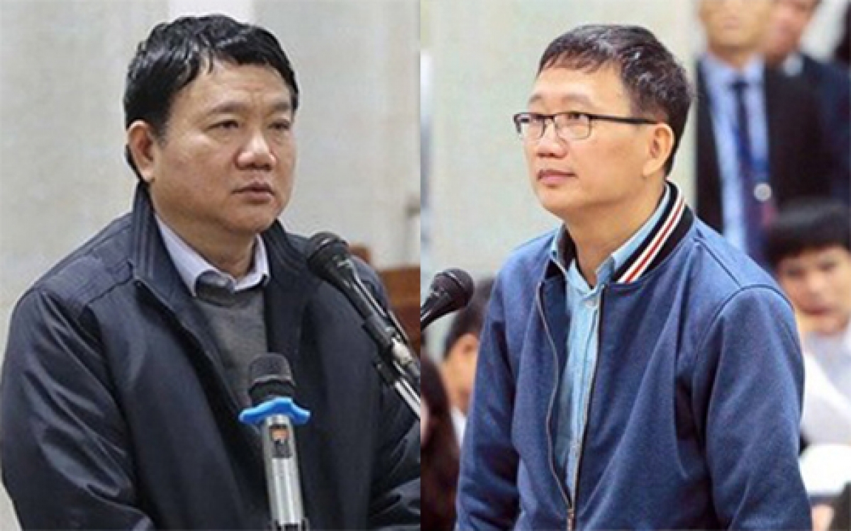 Bị can Đinh La Thăng và Trịnh Xuân Thanh