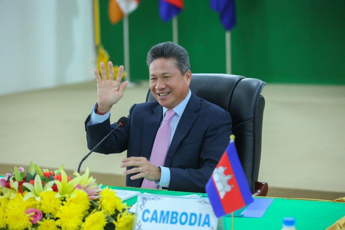 Bộ trưởng Bộ Giao thông Công chính Campuchia Sun Chanthol. ( Ảnh: Fresh News)