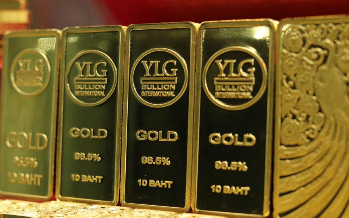 Giá vàng được dự báo sẽ tiếp tục leo thang từ nay tới cuối năm. (Ảnh minh họa: Bangkok Post)