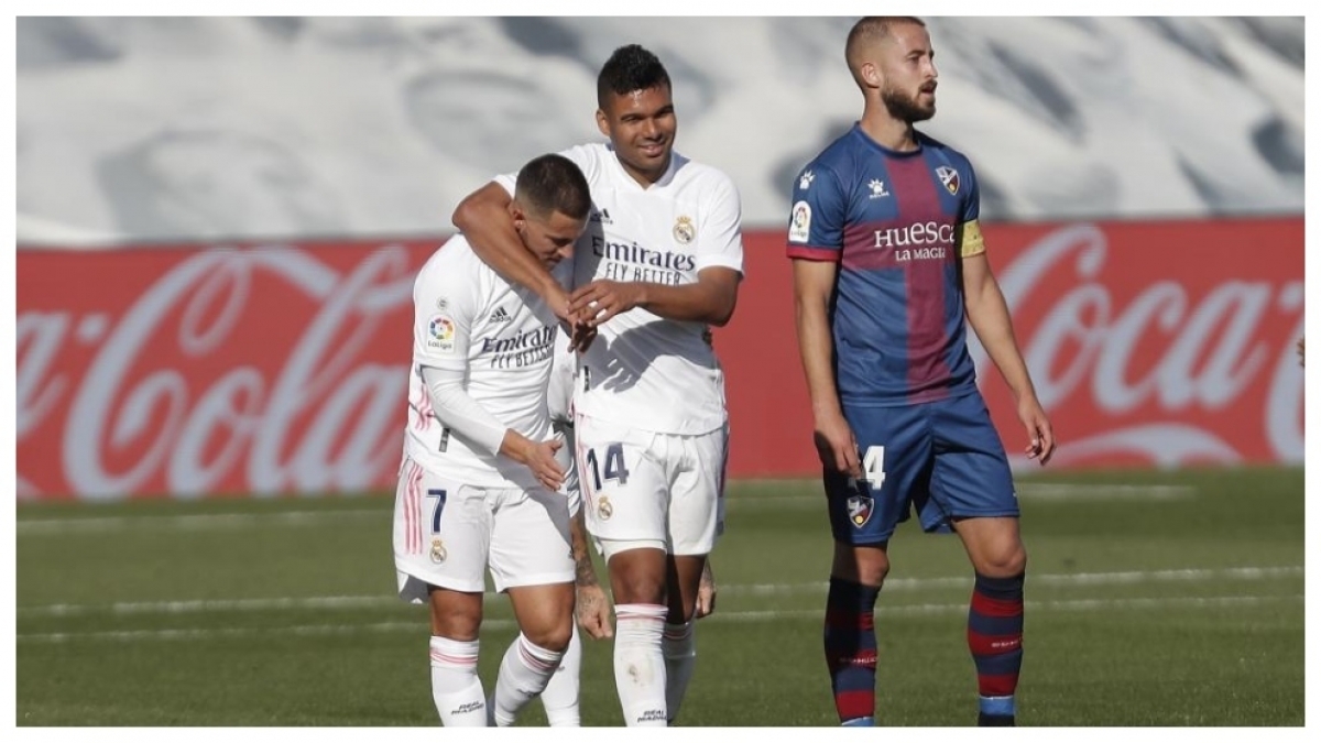 Casemiro và Hazard mắc Covid-19 đúng lúc phong độ đang tốt khiến Real gặp nhiều thách thức. (Ảnh: Getty).