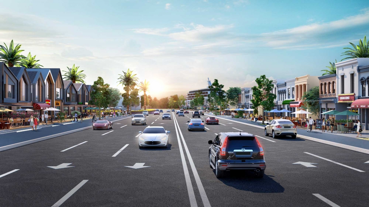 Shophouse dọc trục đường ven biển phân kỳ The Tropicana – NovaWorld Ho Tram.