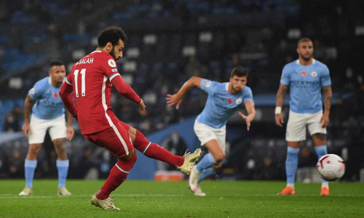 Salah mở tỷ số cho Liverpool. (Ảnh: Getty)
