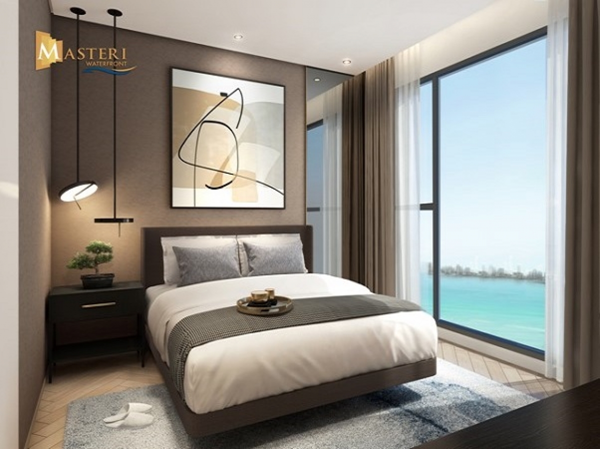 Phòng ngủ hướng biển tại Masteri Waterfront