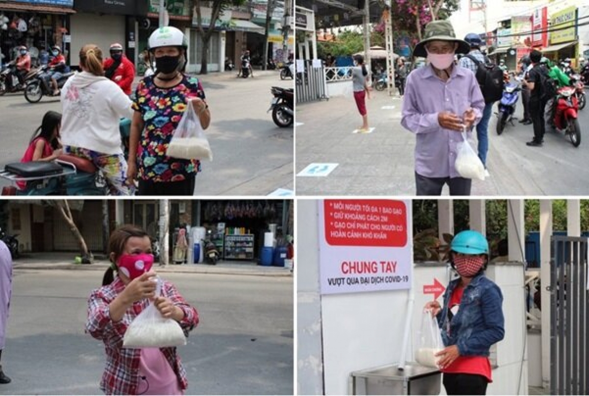 Niềm vui mà những chiếc máy ATM gạo thông minh đem lại trong bối cảnh dịch bệnh.