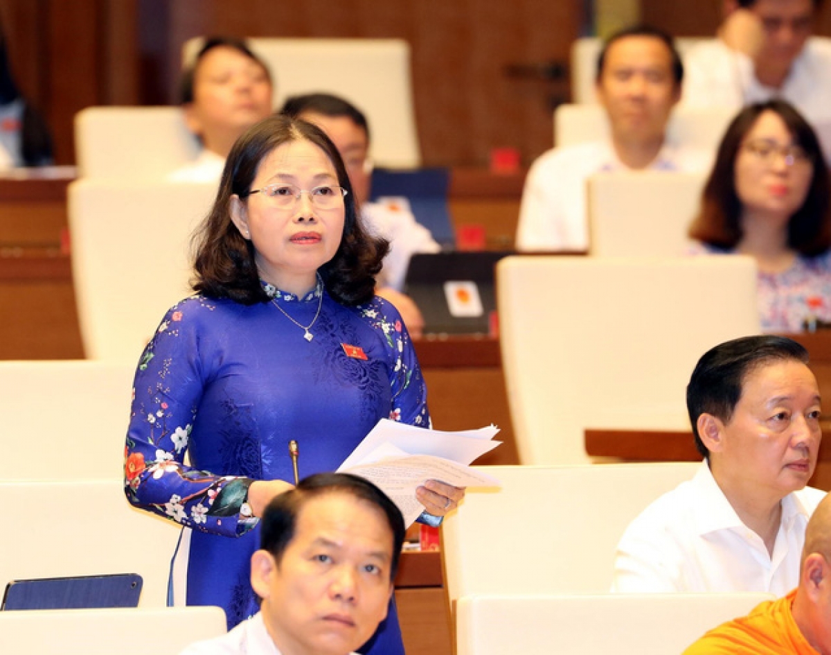 Đại biểu Nguyễn Thị Yến, đoàn Bà Rịa-Vũng Tàu (Ảnh: TTXVN)