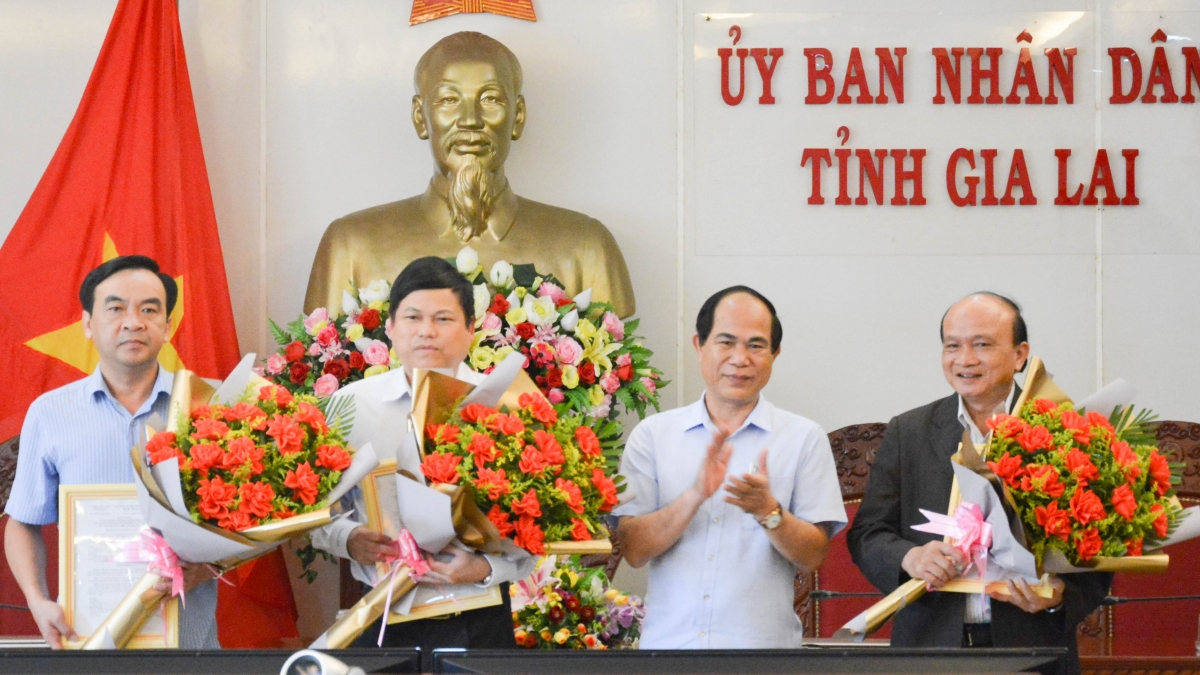 Các nhân sự mới được UBND tỉnh Gia Lai tiếp nhận và điều động