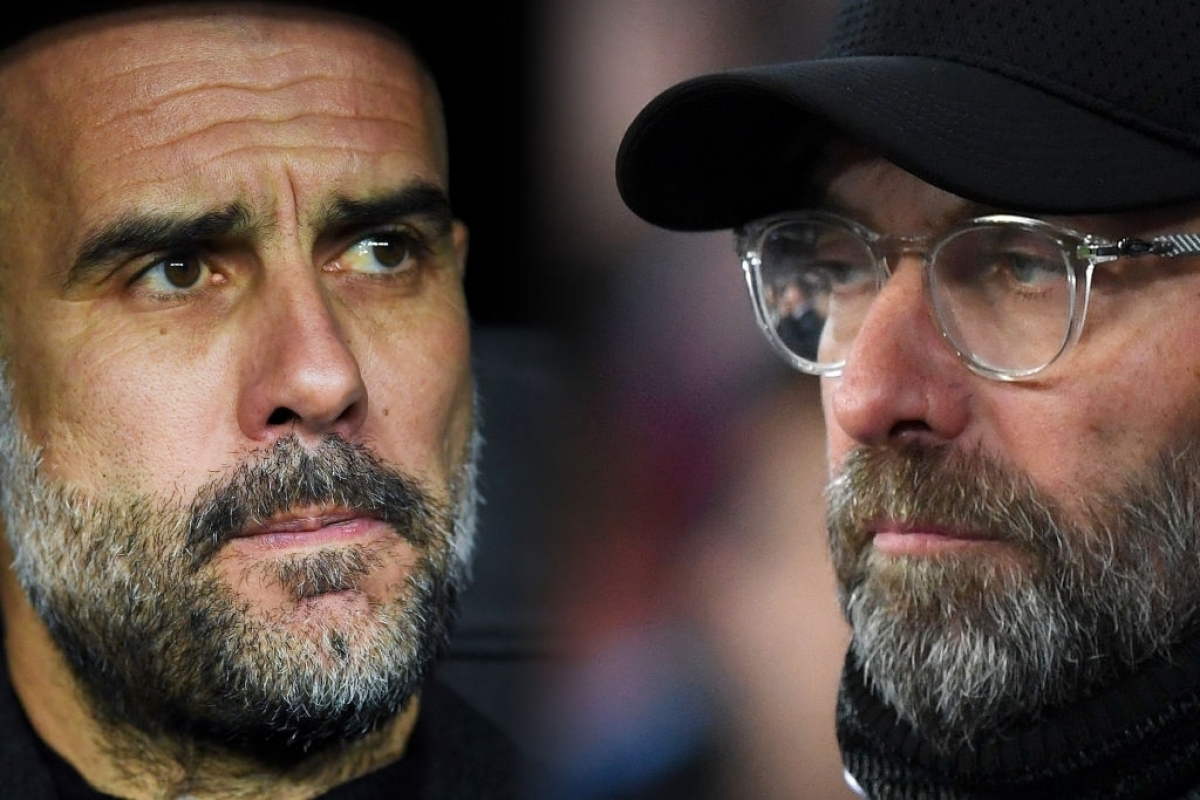 HLV Klopp là khắc tinh của HLV Pep Guardiola trong sự nghiệp cầm quân (Ảnh: Getty).