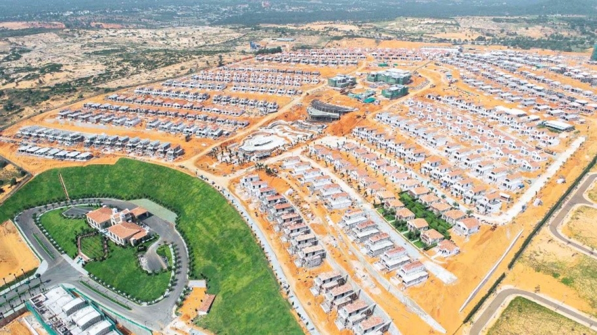 Nhiều khu biệt thự đã hoàn thiện 70% và chuẩn bị bàn giao cho khách hàng vào tháng 12/2020.