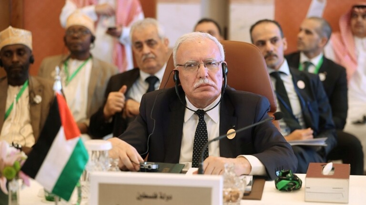 Ngoại trưởng Palestine Riyad Al-Maliki. Ảnh: Reuters