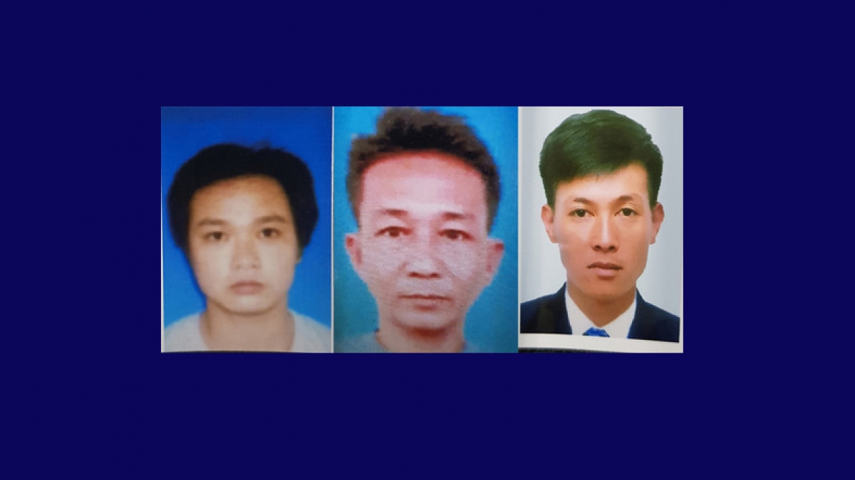 Cơ quan cảnh sát điều tra đã thu thập đủ chứng cứ và ra quyết định khởi tố bị can, ra lệnh bắt tạm giam 3 bị can: Nguyễn Hữu Phước, 31 tuổi (ngụ tại tổ 2, ấp Vĩnh Lợi 2, xã Châu Phong, thị xã Tân Châu, An Giang) Võ Văn Trung, 40 tuổi (ngụ tại ấp Phước Thọ, xã Đa Phước, huyện An Phú, An Giang) và Phạm Tấn Lộ, 34 tuổi (ngụ tại tổ 2, khóm Châu Thạnh, Phường Châu Phú A, TP Châu Đốc, tỉnh An Giang). Tuy nhiên do các đối tượng không có ở địa phương nên cơ quan điều tra đã ra quyết định truy nã đối với 3 đối tượng này.