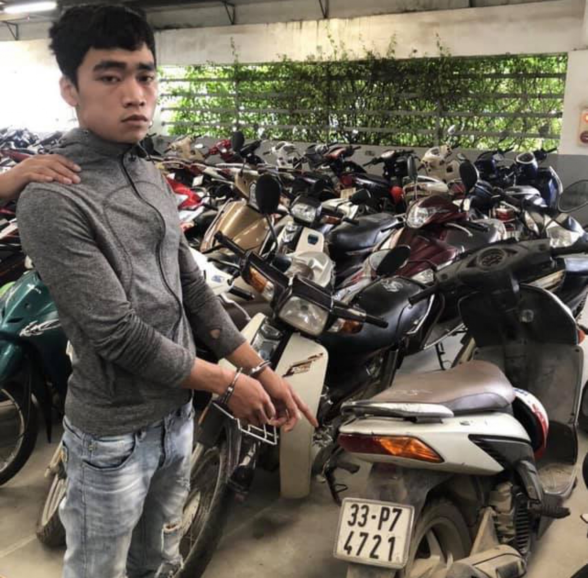 Đối tượng trộm cắp bị bắt giữ