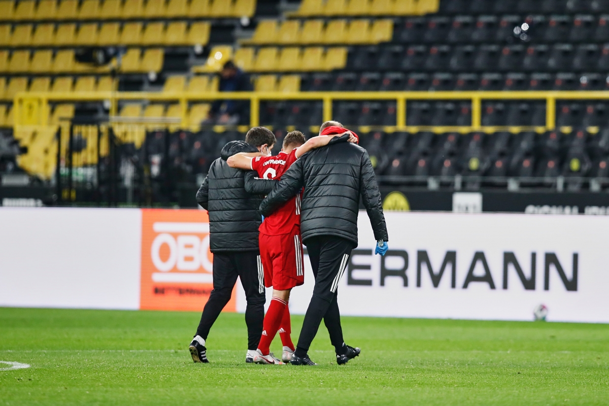 Kimmich rời sân không khiến Bayern đánh mất thế trận trước Dortmund. (Ảnh: Twitter).