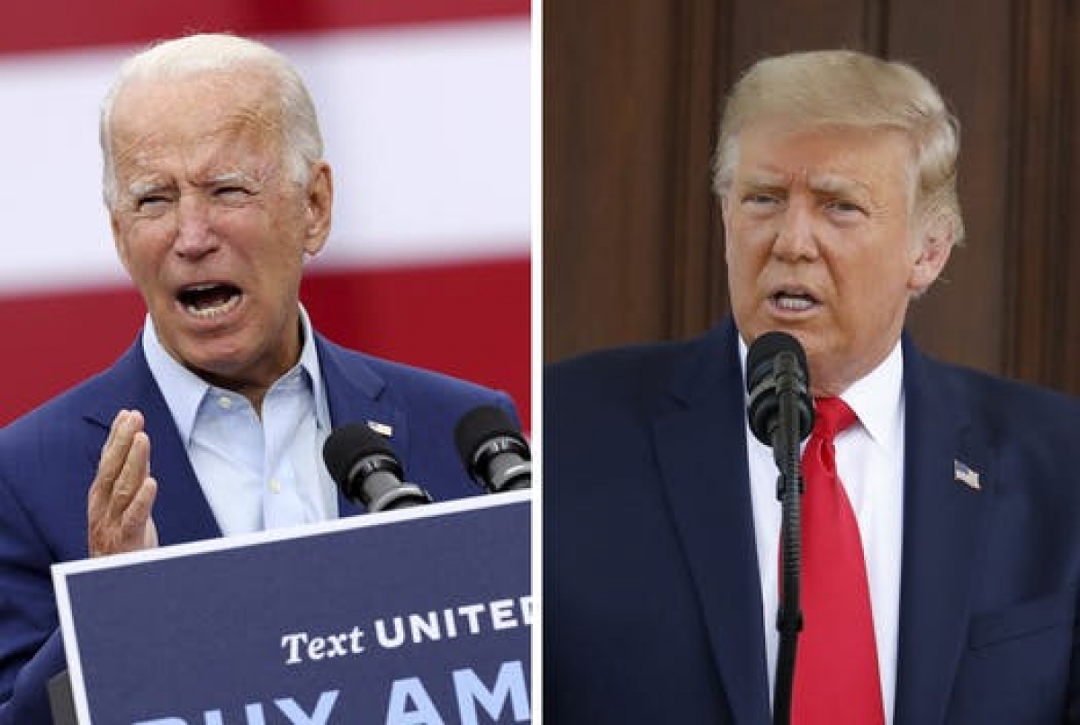 Ứng cử viên Biden và Tổng thống Trump. Ảnh: Startribune.