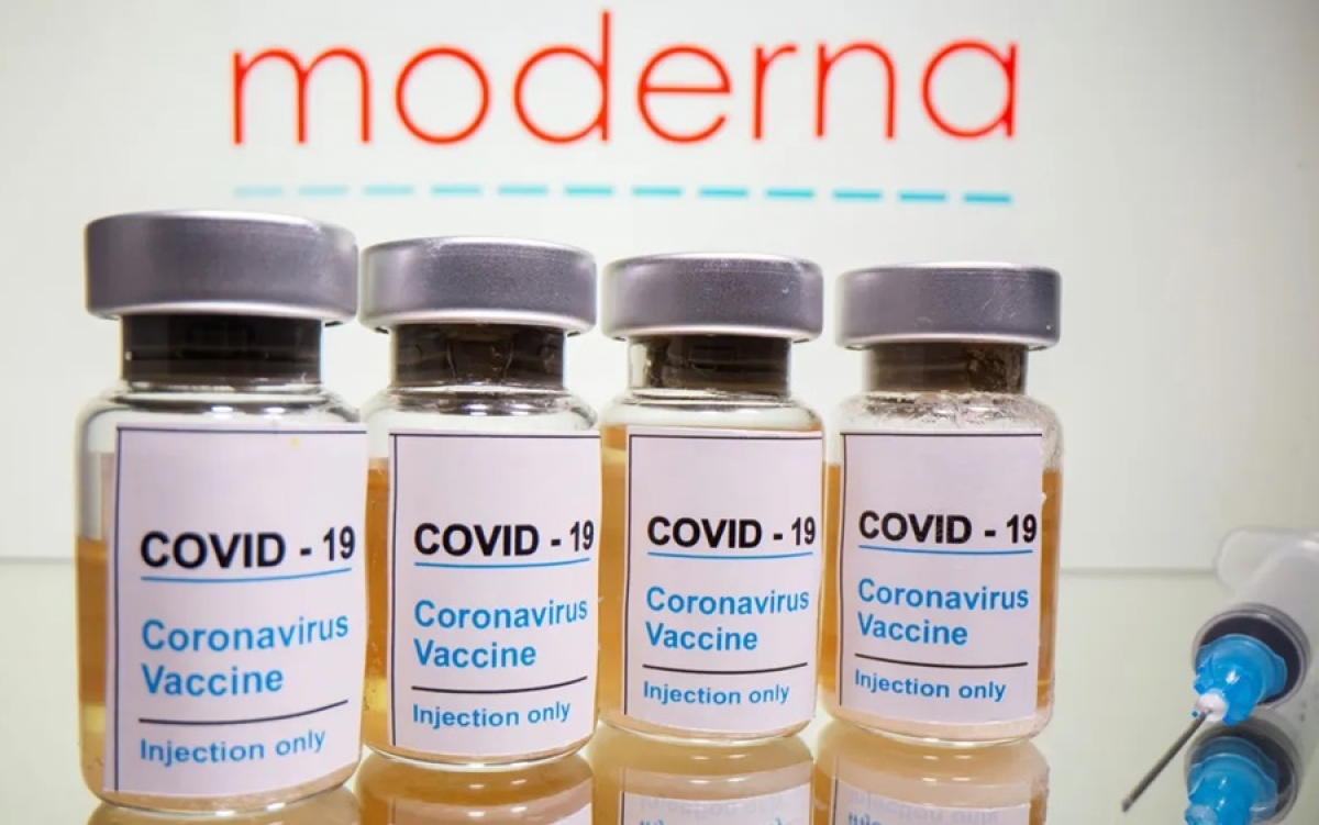 Vaccine ngừa Covid-19 của hãng Moderna. Ảnh: Guardian.