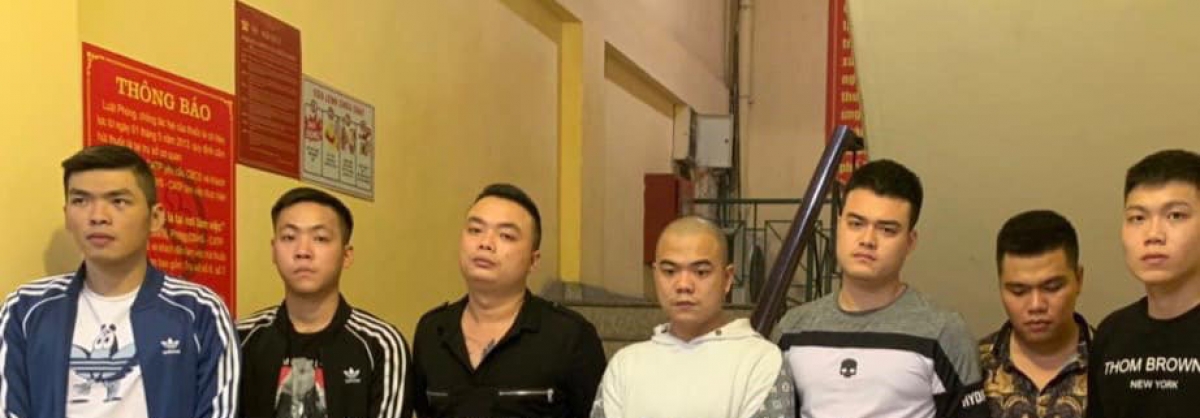 Các đối tượng trong đường dây cho vay nặng lãi. 