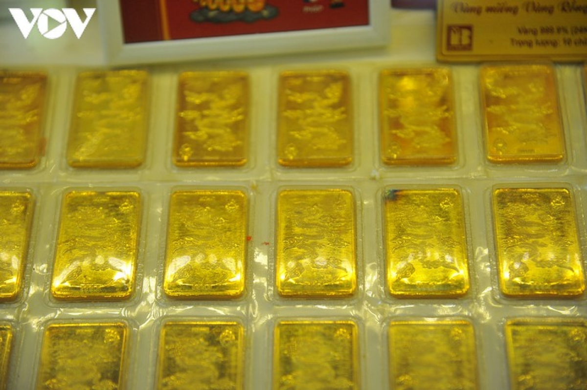 Giá vàng phiên đầu tuần tăng nhẹ.