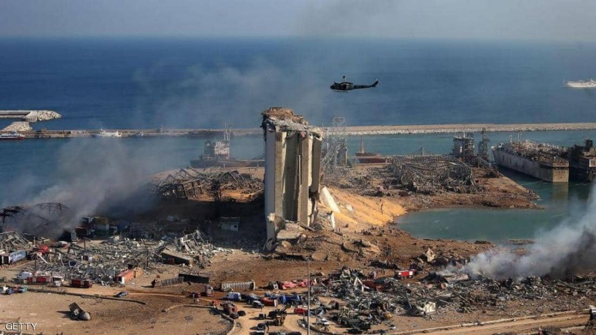Toàn cảnh vụ nổ ở cảng Beirut ngày 4/8/2020. Ảnh: Getty
