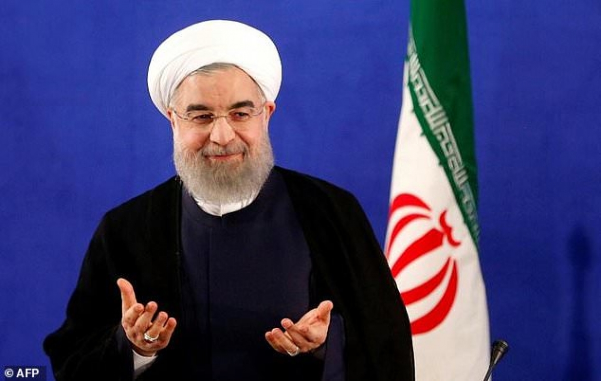 Tổng thống Iran Hassan Rouhani. Ảnh: AFP.