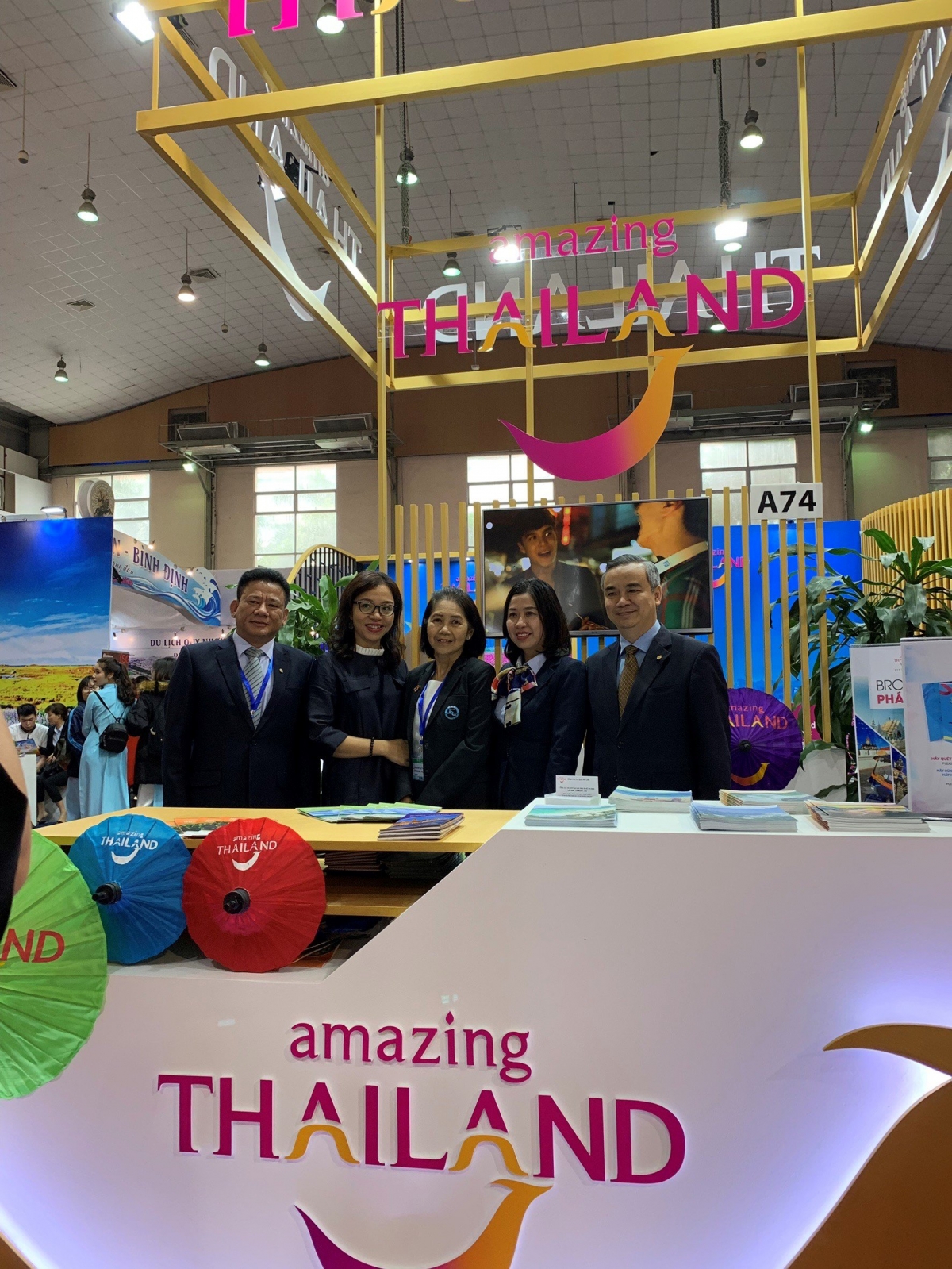 Gian hàng của Tổng cục Du lịch Thái Lan tại VITM 2019. Nguồn: TAT