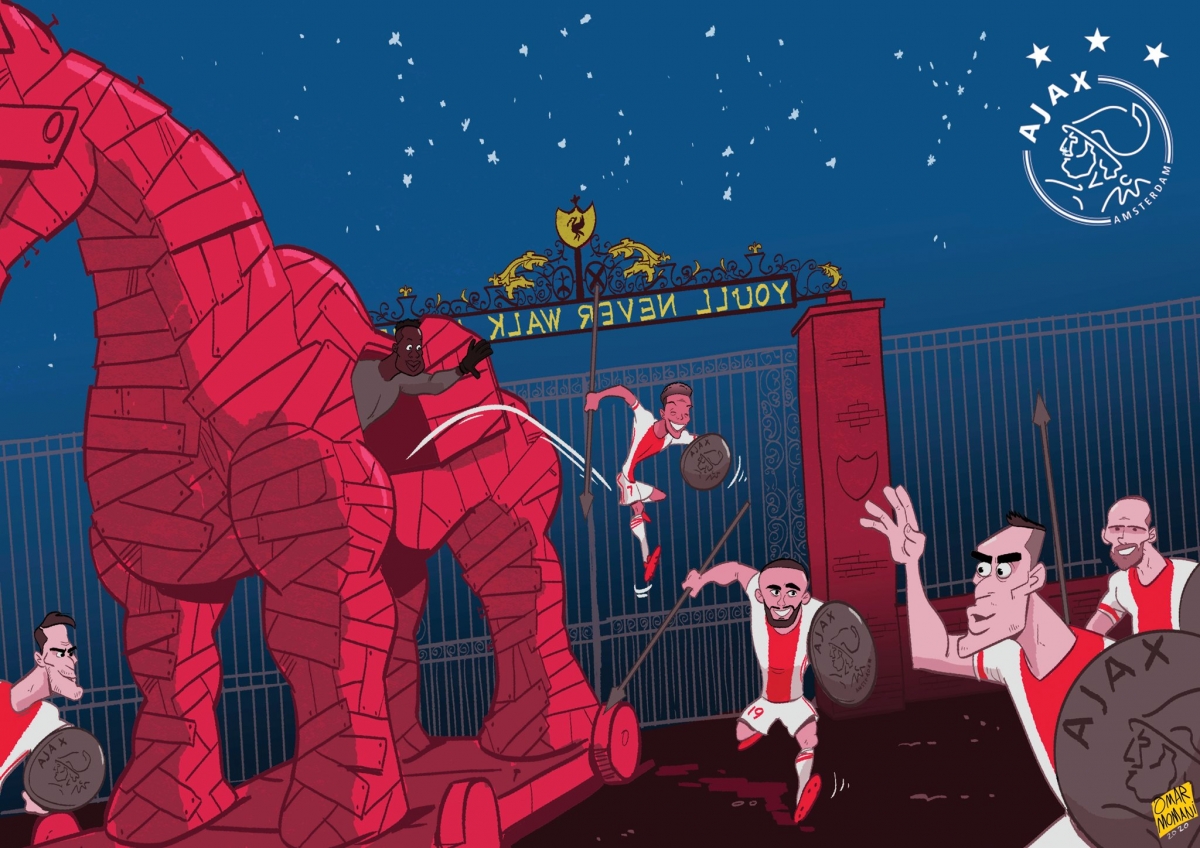 Ajax tổng tấn công Liverpool ở lượt trận thứ 5 Champions League 2020/2021./.