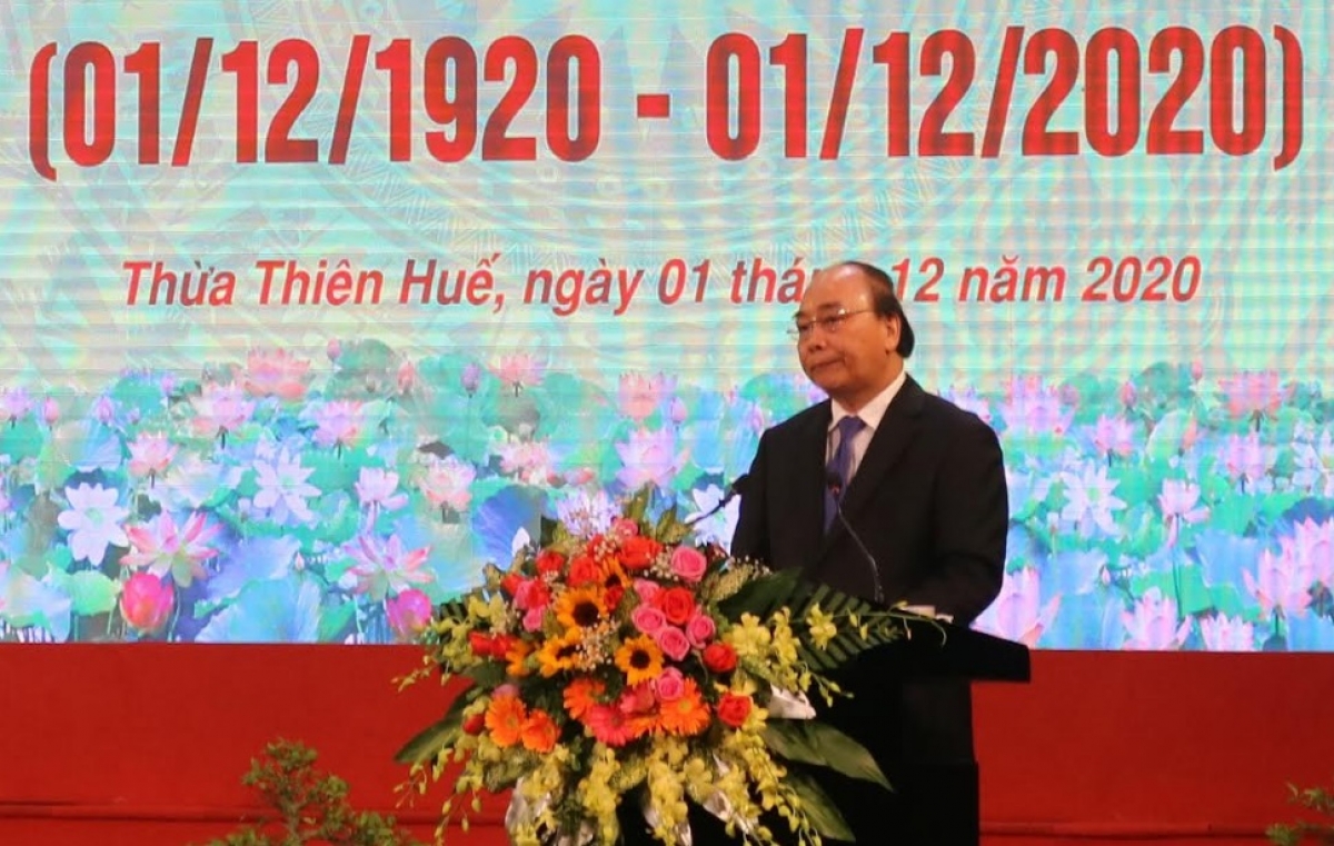 Thủ tướng Nguyễn Xuân Phúc phát biểu tại buổi lễ