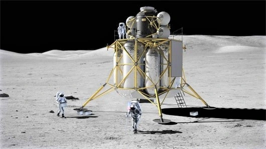 1 Mo hinh tau vu tru trong ke hoach tro lai Mat trang cua NASA (Anh universetoday.com).jpg