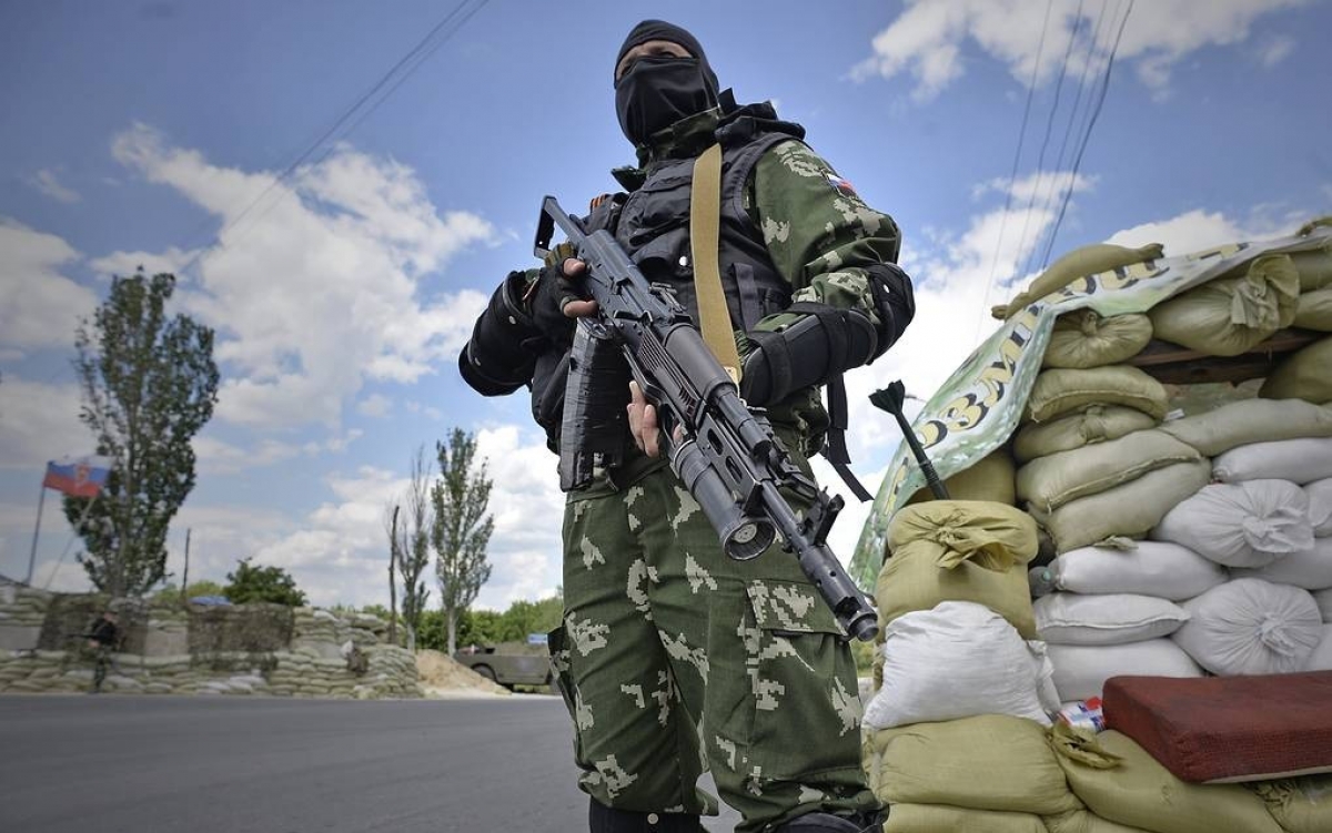 Chiến binh Donetsk ở Đông Ukraine. Ảnh: EPA.