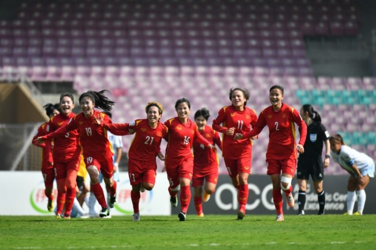 ĐT nữ Việt Nam sẽ hướng tới mục tiêu bảo vệ HCV SEA Games sau khi giành vé tham dự VCK World Cup nữ 2023. (Ảnh: Getty)