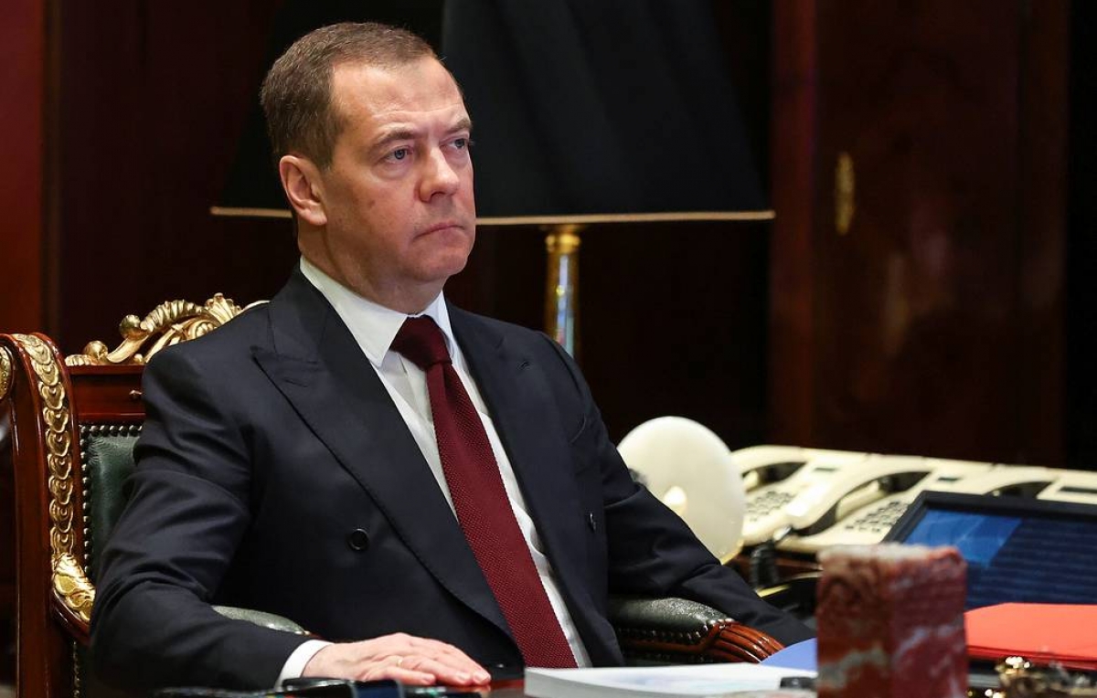 Phó chủ tịch Hội đồng An ninh Nga, ông Dmitry Medvedev. Ảnh: TASS