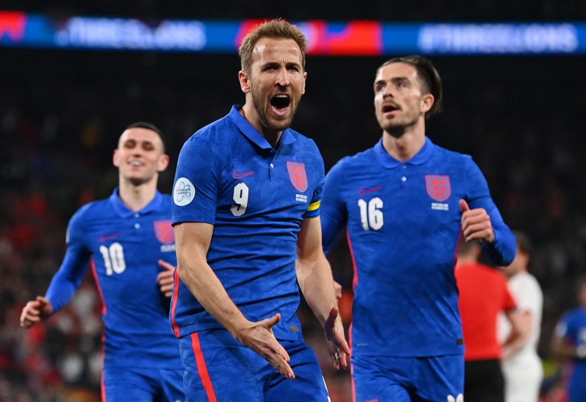 Harry Kane vươn lên trở thành chân sút vĩ đại thứ 2 trong lịch sử ĐT Anh (Ảnh: Reuters).
