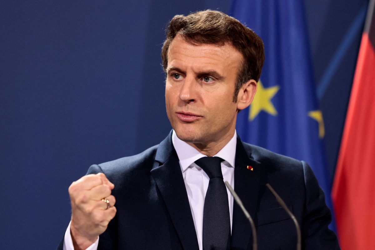 Tổng thống Pháp Macron. Ảnh: Reuters