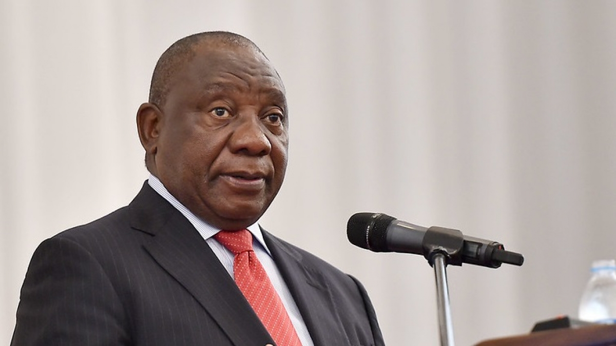 Tổng thống Nam Phi Cyril Ramaphosa. Ảnh: SABC News